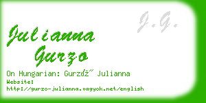 julianna gurzo business card